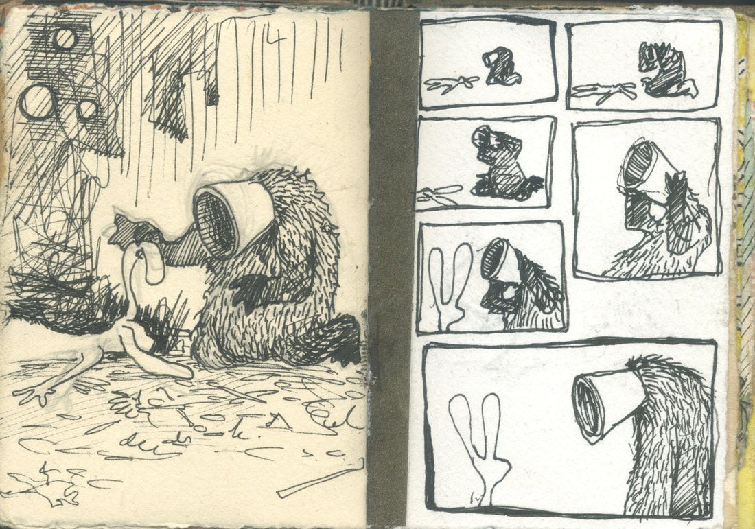 Staffan Gnosspelius sketchbook drawing (bear 2)